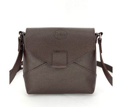 Жіноча шкіряна сумка Аврора Коричневий Dekey