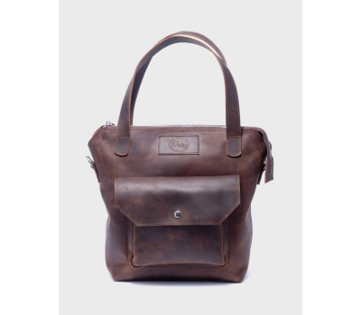 Жіноча шкіряна сумка Горіх Dekey