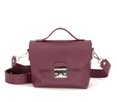 Жіноча шкіряна сумка Лора Бордова Dekey (9120)