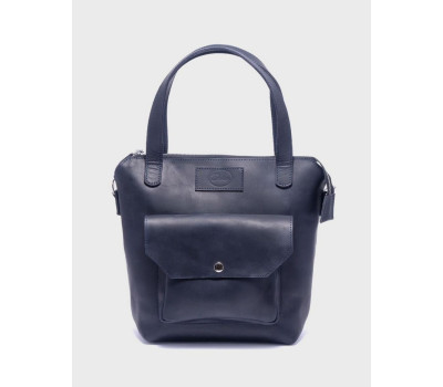 Жіноча шкіряна сумка Синій Dekey