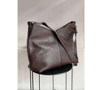 Жіноча шкіряна сумка Моніка Коричневий Dekey (9505)