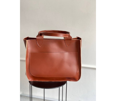 Жіноча шкіряна сумка Перфекто Кемел Dekey (6421)