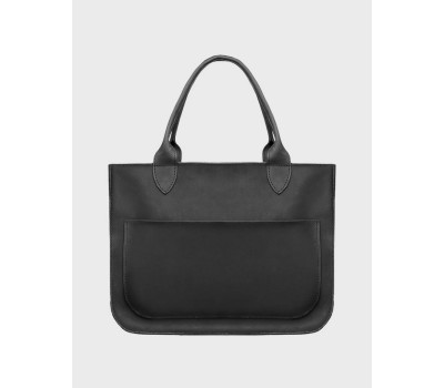 Жіноча шкіряна сумка Перфекто Чорний Dekey (6378)