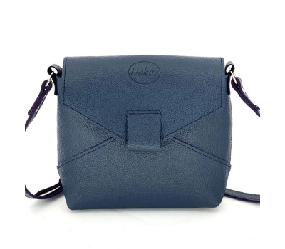 Жіноча шкіряна сумка Аврора Синій Dekey