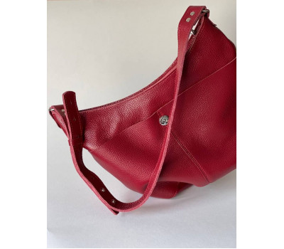 Жіноча шкіряна сумка Сара Червоний Dekey (9166)