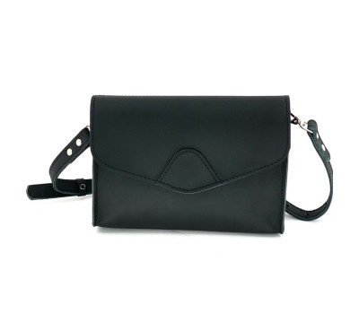 Жіноча шкіряна сумка Фіджи Чорний Dekey (9413)