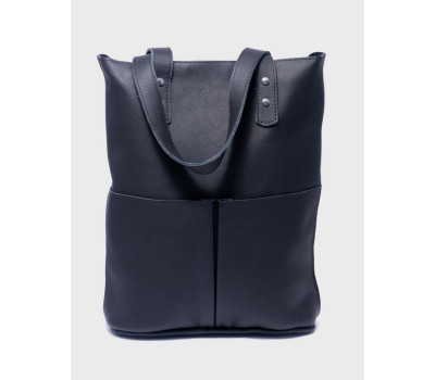 Жіноча шкіряна сумка Шопер Чорний Dekey (6374)