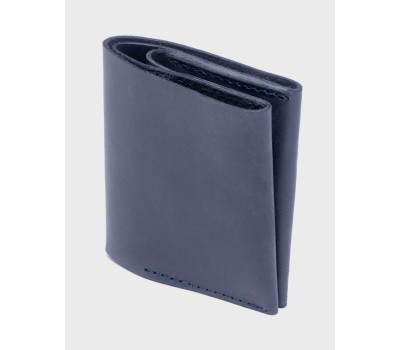 Чоловічий шкіряний гаманець 11.7 Синій Dekey (6865)