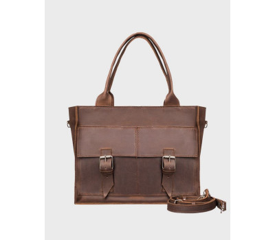 Шкіряна сумка Болт Горіх Унісекс Dekey (6406)
