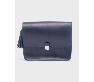 Шкіряна сумка Емма Синій Dekey (6621)