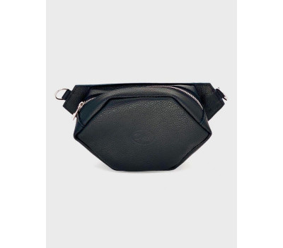 Шкіряна сумка Сумка 5-и Кутна Чорний Унісекс Dekey (6665)