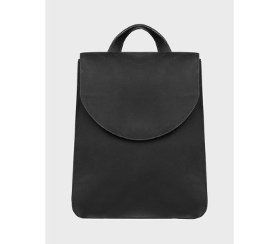 Жіноча шкіряна сумка-рюкзак Еліон Чорний Dekey (6551)