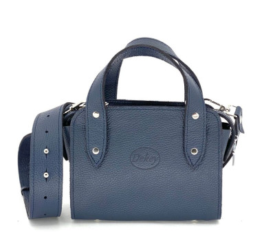 Жіноча шкіряна сумка Майя Синій Флотар Dekey (9361)
