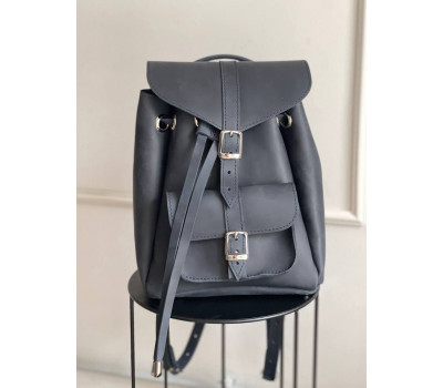 Жіночий рюкзак шкіряний М Синій Dekey (9213)