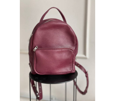 Жіночий шкіряний рюкзак Зайка Бордовий Dekey (9171)
