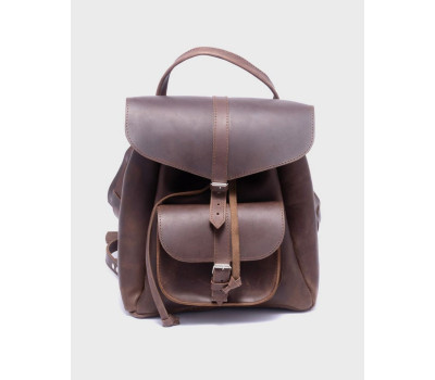 Жіночий шкіряний рюкзак Горіх Dekey (6476)
