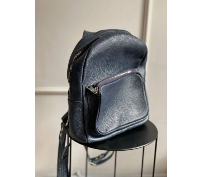 Жіночий шкіряний рюкзак Зайка Синій Dekey (9181)