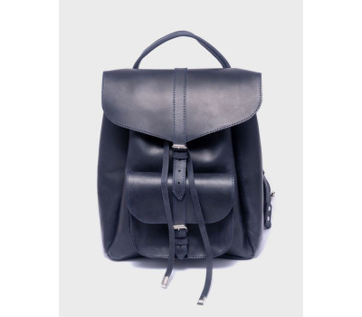 Жіночий шкіряний рюкзак Синій Dekey (6480)