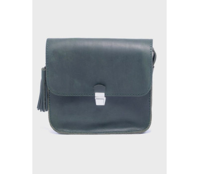 Шкіряна сумка Емма Зелений Dekey (6609)