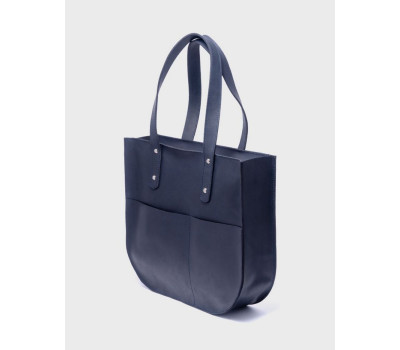 Шкіряна сумка Ліза Синій Dekey (6402)