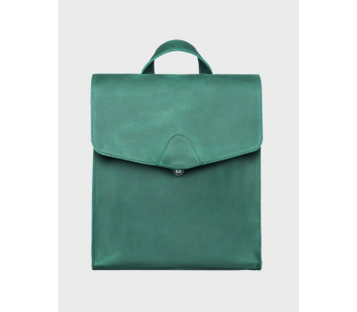 Шкіряна сумка-рюкзак Зелений Унісекс Dekey (6538)