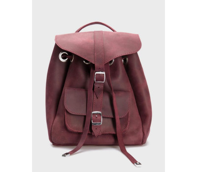 Шкіряний рюкзак М Марсала Dekey (7147)