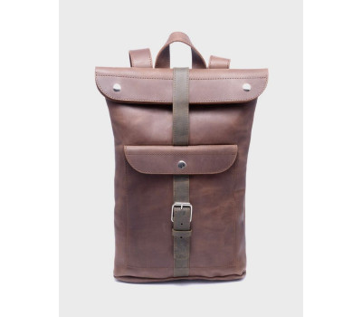 Шкіряний рюкзак Ріо Горіх Унісекс Dekey (6572)