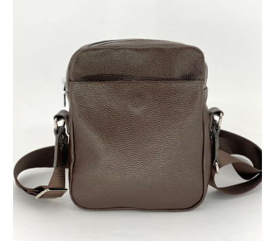 Чоловіча шкіряна сумка Бруклін Коричневий Флотар Dekey (9162)