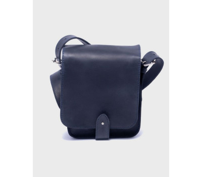 Чоловіча шкіряна сумка Денді Синій Dekey (6340)