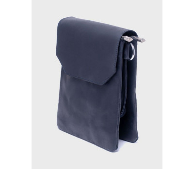 Чоловіча шкіряна сумка-планшет 3 Синій Dekey (6755)