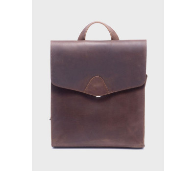 Шкіряна сумка-рюкзак Горіх Унісекс Dekey (6534)