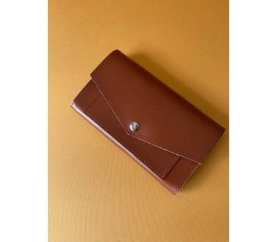 Жіночий шкіряний гаманець 17.0 Кемел Dekey (9109)