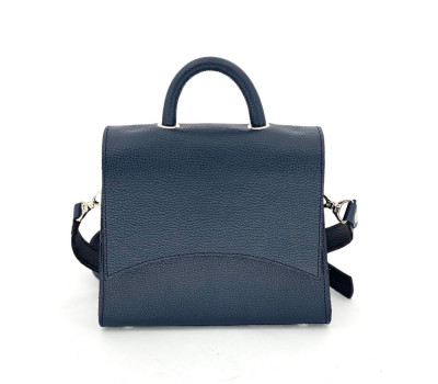 Жіноча шкіряна сумка Баланс Синій Dekey (9465)
