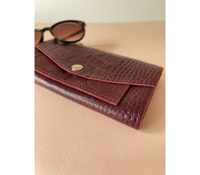 Жіночий шкіряний гаманець 17.0 Марсала Dekey (9104)