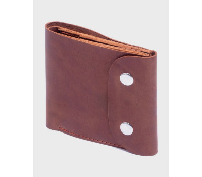 Чоловічий шкіряний гаманець 11.5 Коньяк Dekey (6824)