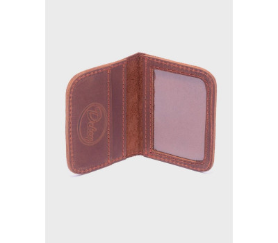 Шкіряна обкладинка на права Коньяк Dekey (6872)