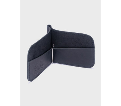 Шкіряний Затиск для грошей Чорний Dekey (6893)