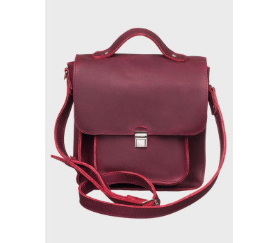 Жіноча шкіряна сумка Емануель Марсала Dekey (6435)