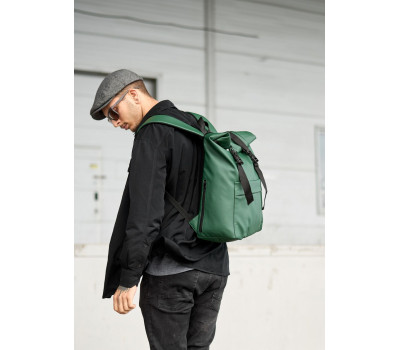 Мужской рюкзак ролл Sambag RollTop Milton зеленый