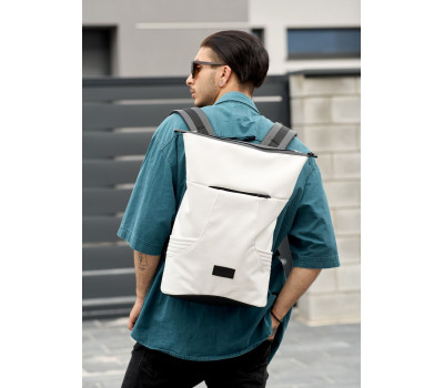 Чоловічий рюкзак роллтоп Sambag RollTop X білий