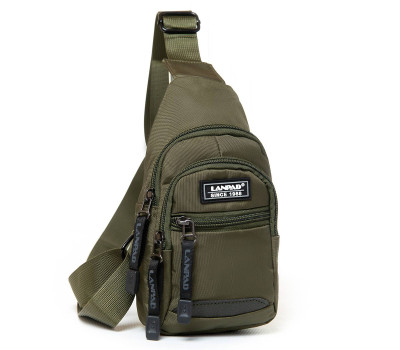 Сумка Чоловіча на плече нейлон lanpad 6924 green