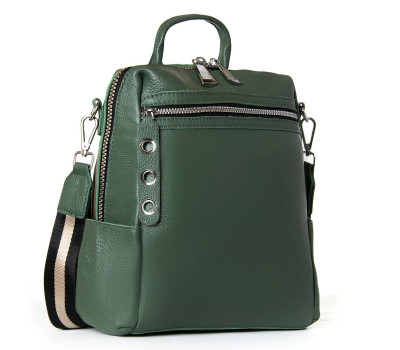 Сумка Жіноча Рюкзак шкіра ALEX RAI 8781-9 green