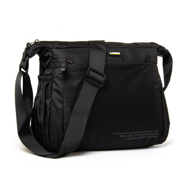 Сумка Чоловіча на плече нейлон lanpad 8620 black листоноша
