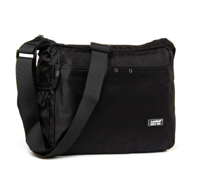 Сумка Чоловіча на плече нейлон lanpad 8376 black листоноша