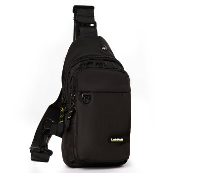 Сумка Чоловіча на плече нейлон lanpad 6034 black