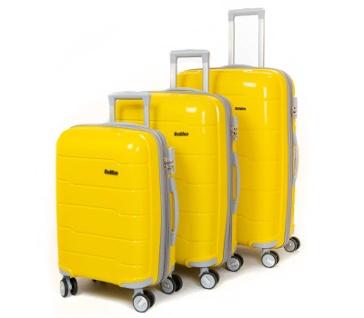 Дорожня Валіза 31 ABS-пластик FASHION 810 yellow Podium