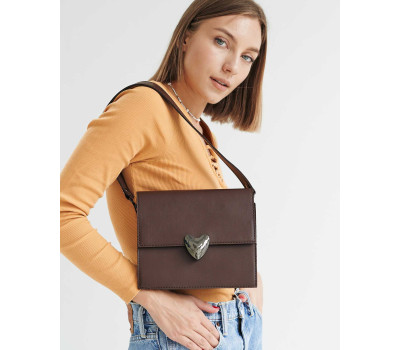 Жіноча сумка «Морган» шоколадна WeLassie