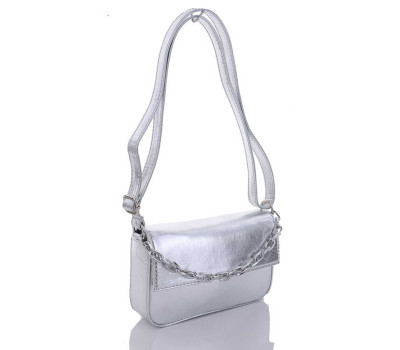 Женская сумка «Мона» серебристая WeLassie
