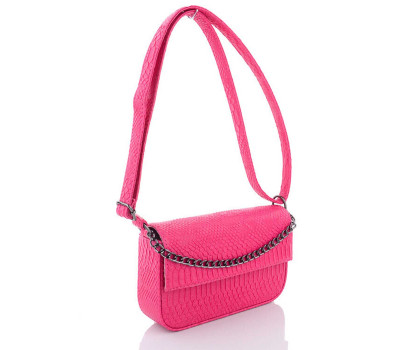 Женская сумка «Мона» малиновая рептилия WeLassie