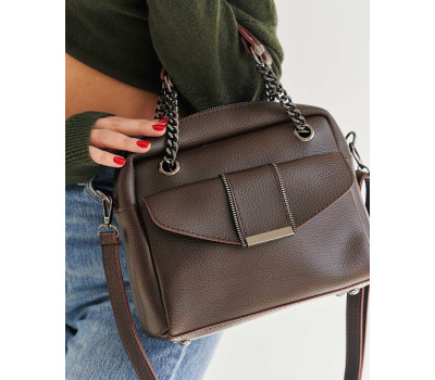 Сумка жіноча «Хлоя» шоколадна WeLassie